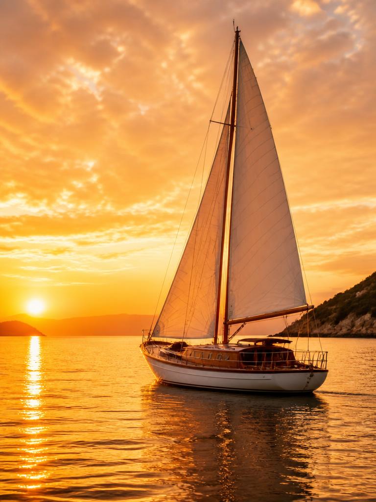 Passeio de barco ao pôr do sol